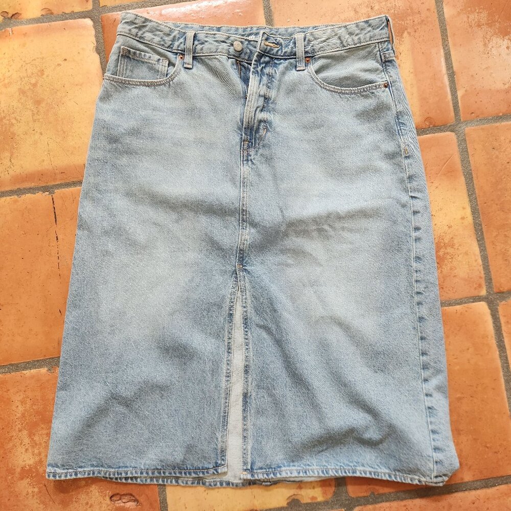 Old Navy High Waist Jean Skirt